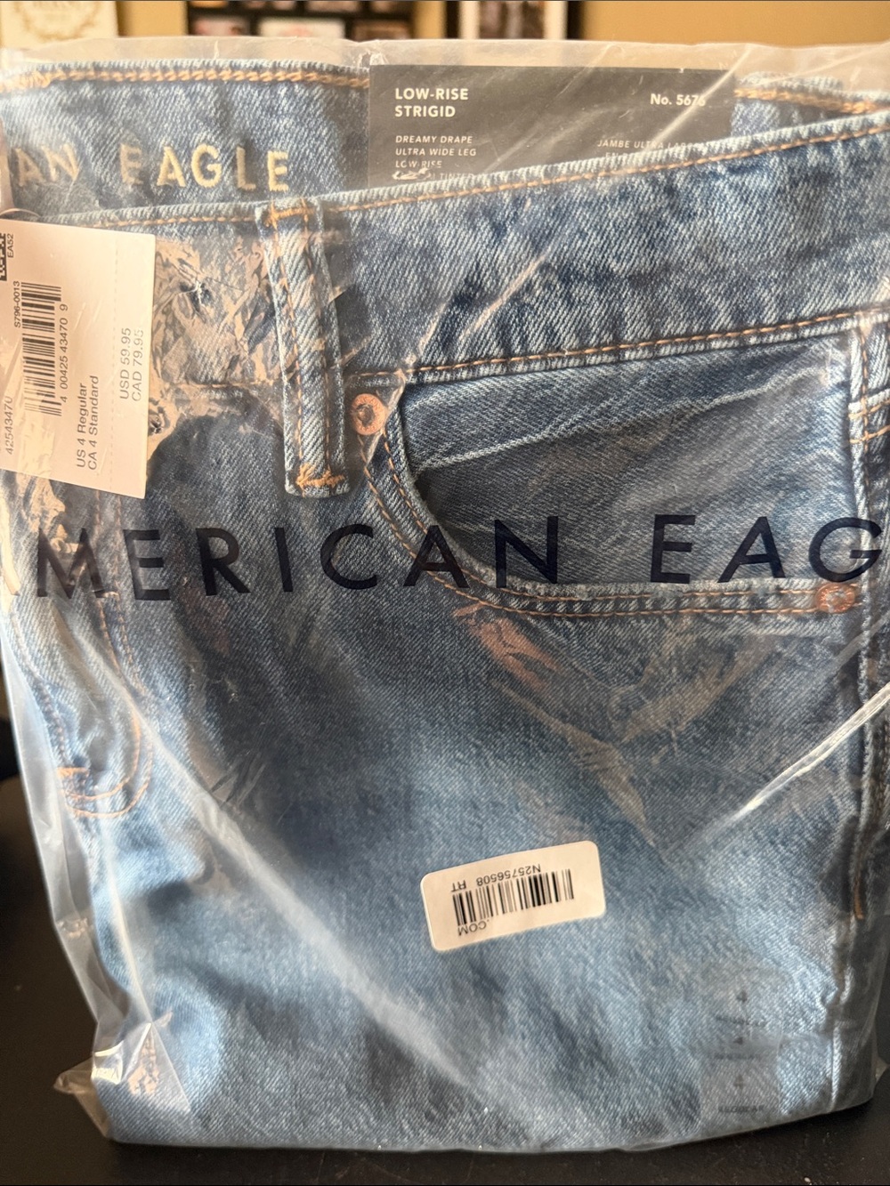 American Eagle Outfitters women’s dreamy drapey wide leg 4R